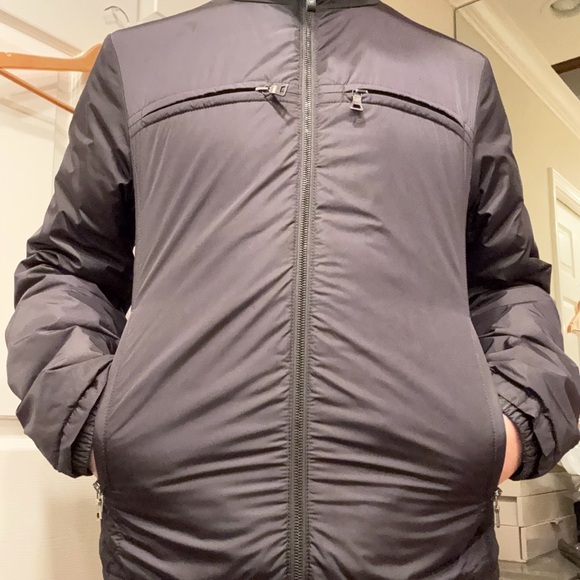 Prada Reversible Men's Gray/Navy and Black(reverse)  Windbreaker - Picture 9 of 11